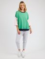 Elm Mazie Colour Block Sweat - GreenBriar