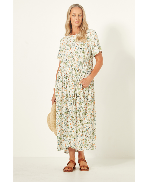 Lemon Tree Monroe Dress - Botanical Print