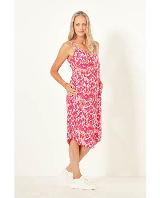 Lemon Tree Maddie Dress - Berry Print