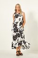 Lemon Tree Ana Dress - Black and White