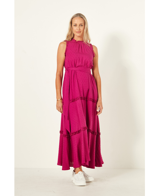 Lemon Tree Belen Dress - Berry