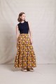 Neris Long Story Skirt - Marigold