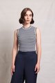 Neris Good Yarn Tank - Ink Stripe