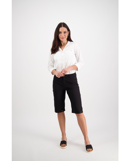 Vassalli Poplin Short - Black