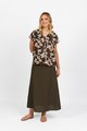 Vassalli Printed Dropped Shoulder Top - Roma