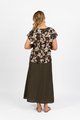 Vassalli Printed Dropped Shoulder Top - Roma