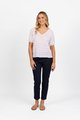 Vassalli Plain V Neck - White