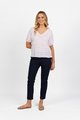 Vassalli Plain V Neck - White