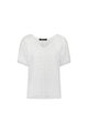 Vassalli Plain V Neck - White