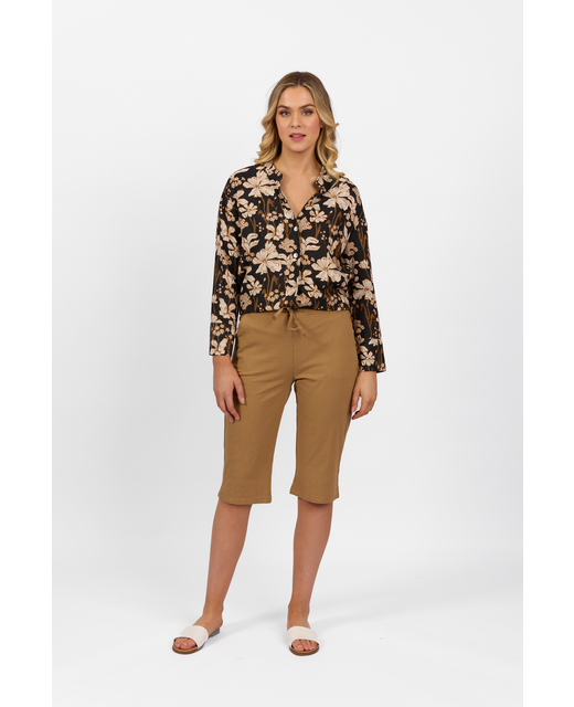 Vassalli Below Knee Pant - Caramel