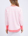 Foxwood Simplified Crew - Neon Pink Stripe