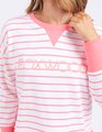 Foxwood Simplified Crew - Neon Pink Stripe