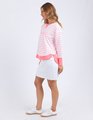 Foxwood Simplified Crew - Neon Pink Stripe