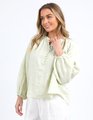 Foxwood Corsica Blouse - Fog Green