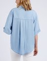 Elm Blissful Chambray SS Shirt - Blue Wash