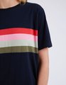 Elm Terra Tee - Navy and Multi Stripe