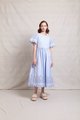 Neris Lace Work Dress - Sky