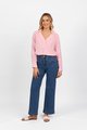 Vassalli Wide Leg Full Length Jean - True Blue