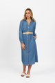 Vassalli Shirt Dress - Blue Wash