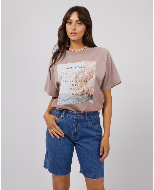 All About Eve Genoa O/S Tee - Fawn