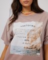 All About Eve Genoa O/S Tee - Fawn