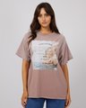 All About Eve Genoa O/S Tee - Fawn