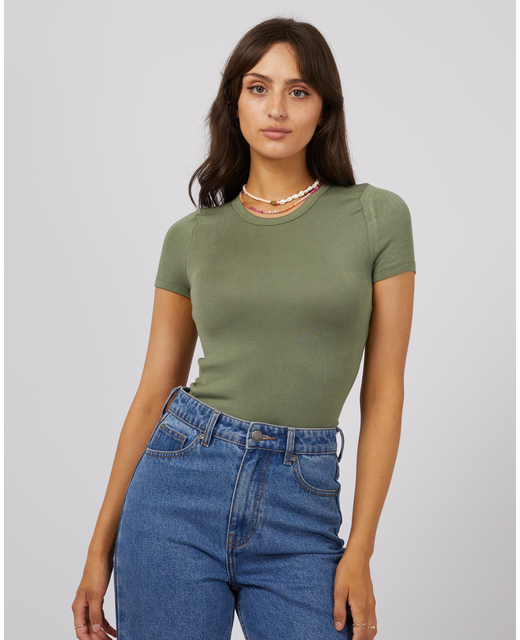 All About Eve Everyday Tee - Khaki