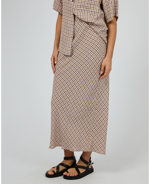 All About Eve Harri Slip Skirt - Print