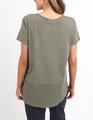 Elm Rib S/S Tee - Washed Khaki