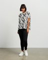 Et Alia Brea Top - Fiorello Print