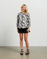 Et Alia  Britta Top - Fiorello Print