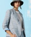 Madly Sweetly Check In Blazer - Blue Check