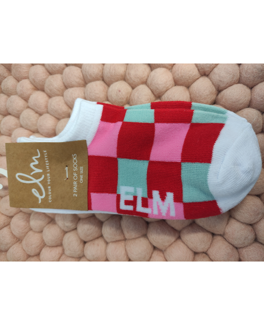 Elm No Show Socks 2 pk - Monaco