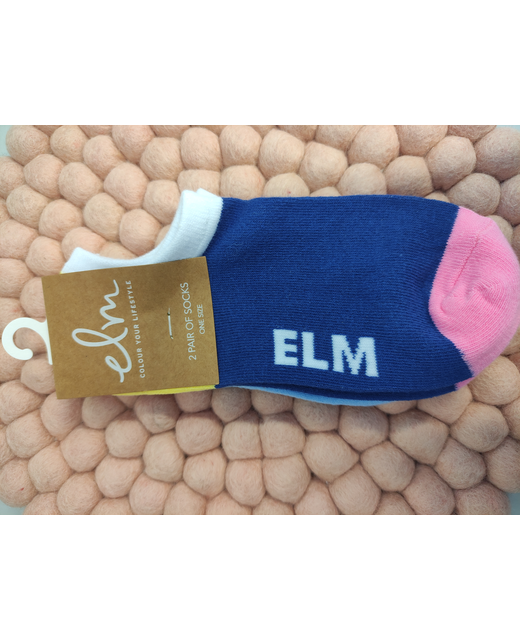 Elm No Show Socks 2 pk - Holiday Sun 