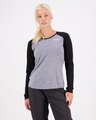 Mons Royale Icon Raglan - Grey Heather / Black