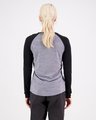 Mons Royale Icon Raglan - Grey Heather / Black