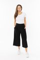 Billie The Label Essential Wide Leg Crop Pants - Black