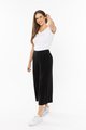 Billie The Label Essential Wide Leg Crop Pants - Black