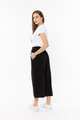 Billie The Label Essential Wide Leg Crop Pants - Black