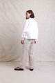 Neris Lace Work Blouse - White