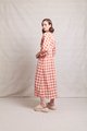 Neris Upscale Dress - Terracotta Check