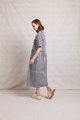 Neris Bi Line Dress - Ink Stripe