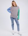 Elm Sally Stripe L/S Tee - Pinkaboo