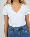 Silent Theory Lottie V-Neck Tee - White