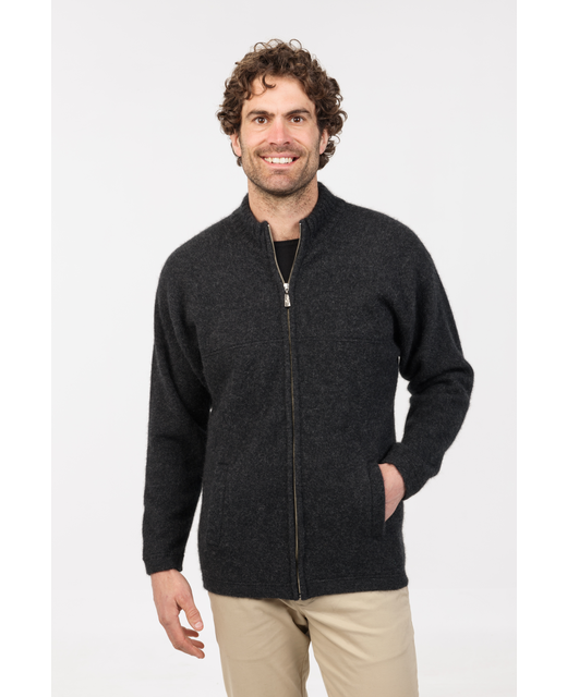 MKM Felted Men's Jacket - Charcoal