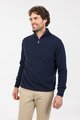 MKM Lightweight Half-zip Sweater - Twilight