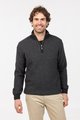 MKM Sweater Textured Half Zip 