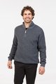 MKM Sweater Textured Half Zip 