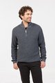 MKM Sweater Textured Half Zip 