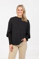 MKM Split Sleeve Poncho - Charcoal